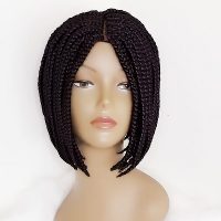 African Bob-Braided Wig (Color Purple)