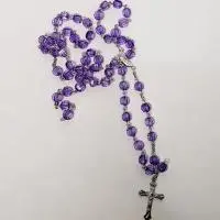 Purple Crystal Beads Rosary